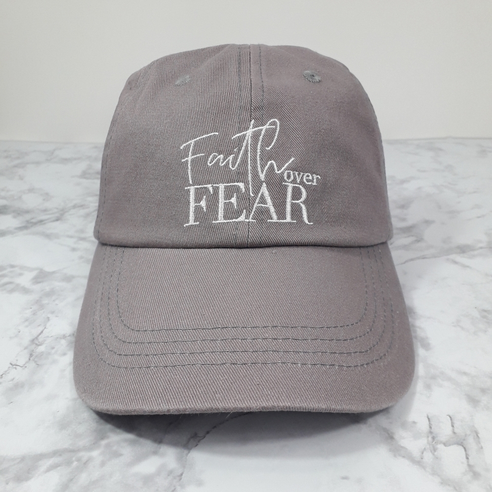 Faith Over Fair Trendy Baseball hat Breathable %100 Cotton material
